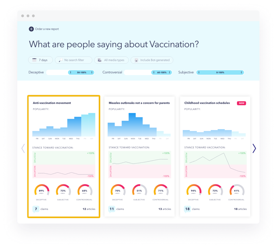 Search vendors