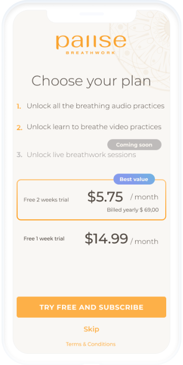app screen