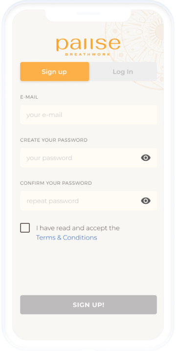 app screen