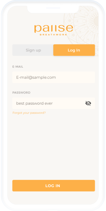 app screen